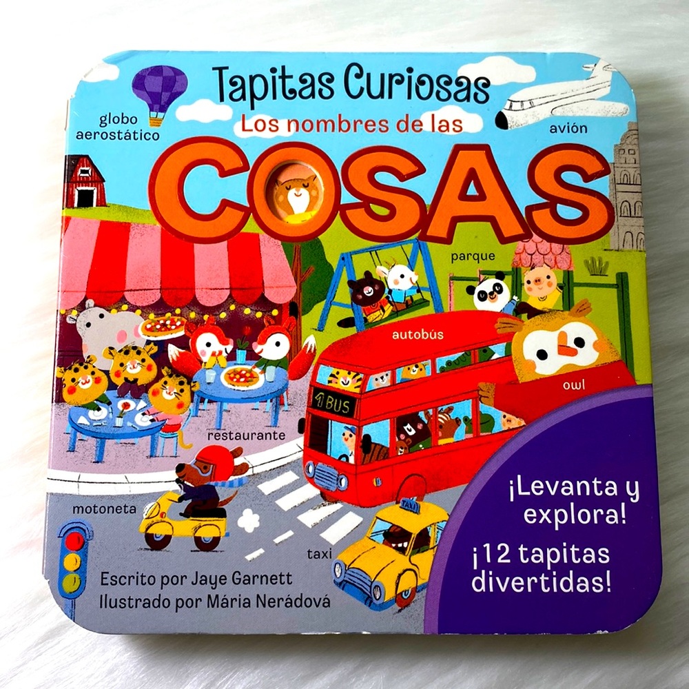 Baby/Toddler/Children Board Book in Spanish " Los Nombres de las Cosas" Tapitas - Picture 1 of 16